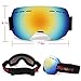 WELLVO Ski Goggle OTG Snowboard Goggle Anti-Fog UV Protection, Dual Lens Snow Goggle for Men Women Youth Helmet Compatible