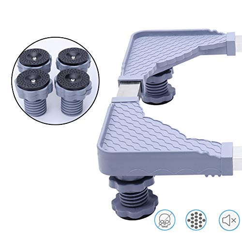HAPPYDAY Washing Machine Bracket,Removable Universal Adjustable Base Pedestal Base for Refrigerator Washing Machine Accessories