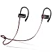 NC300 Waterproof Bluetooth Sport Headphone with Mic by NORTH CROWN, Behind Ear Wireless Headphones with Earhook for Running Workout Gym Blike Riding
