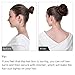 FESHFEN Messy Bun Hair Piece - Elastic Wavy Curly Hair Bun Scrunchies Extensions Synthetic Chignon Hairpieces for Women Girls, Natural Black 1 PCS