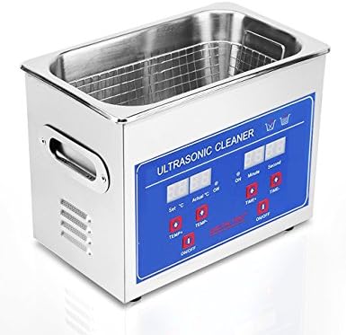 Jakan Ultrasonic Cleaner - Jewelry Cleaner CD Cleaner Denture Cleaner with Timer Setting, Ultrasonic Cleaner for Watches, Eyeglasses with Strict Quality Standard 304 Stainless Steel 0.6L