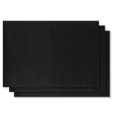 BBQ Grill Mat Set Of 3- 100% Non-stick BBQ Grill & Baking Mats- FDA-Approved, PFOA Free, Reusable And Easy To Clean, Works On Gas, Charcoal, Electric Grill, And More.
