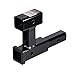 Towever 84194 Trailer Dual Hitch Receiver Adapter Extender for Towing and 4“ Drop/Rise for Bicycle GTW 4,000 lbs
