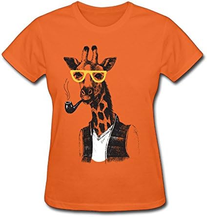 Women's Tee, Mr Fashion Deer Cotton Printed Short Sleeve Tops T Shirt Pullovers Orange