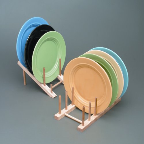 Adams 10-Inch-by-6-Inch Slanted Plate Drying Rack, 4-Plate