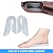 Plantar Fasciitis Foot Sleeve (1 Pair), Cushioned Arch Support (1 Pair), Gel Heel Grips/Cushion Pads (1 Pair), Spiky Foot Massage Ball (1 Piece) & U-Shape Heel Cups (1 Pair) - (Pack of 9)