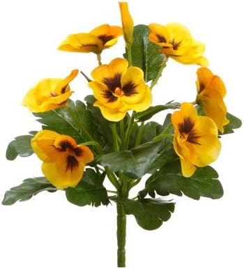 8" Pansy Bush Yellow (Pack of 12)