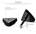 Jstyle Jewelry Stainless Steel Men Stud Earrings for Women Cool Ear Piercing Plugs Triangle Tunnel 6 Pairs