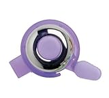 Mirrycle Incredibell Brass Duet Bicycle Bell (Purple with Caps)