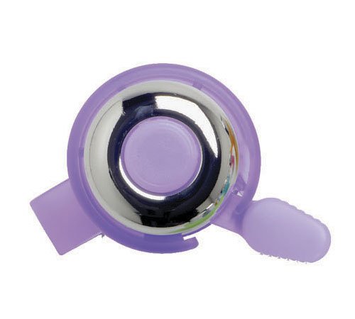 Mirrycle Incredibell Brass Duet Bicycle Bell (Purple with Caps)