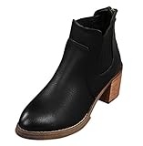 Serene Womens Faux Lining Chunky Heeled Ankle Bootie