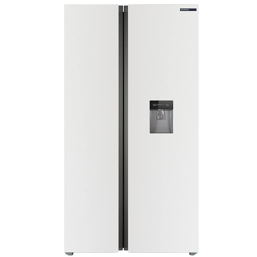 INFINITON-Frigorifico-Americano-SBS-470WD-F-BLANCO-Alto-177cm-NO-FROST-Dispensador-de-agua-503-Litros-Air-Circle