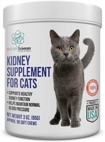 PET CARE Sciences Cat Kidney Support Chews, Promotes Healthy and Functioning Kidneys in Cats and Small Dogs