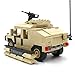 Desert Army Hummer with Mounted Gun - Military Building Block Toy