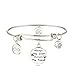 Sister Friend Expandable Charm Inspirational Bangle Bracelets Always My Sister Forever My Friend