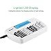 BONAI 8 Bay Smart LCD Battery Charger for AA AAA NiMH NiCD Rechargeable Batteries with Discharge Function and AC Wall Adapter