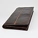 Le'aokuu Mens Genuine Leather Bifold Wallet Organizer Checkbook Card Case
