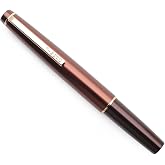 JINHAO 59 Fountain Pen (Coffee with Gold Clip, EF 0.38mm) | Mini Pocket Fountain Pen with Ink Converter