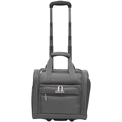 Travelers Club Riddock Luggage and Travel Accessories, Charcoal, 14-Piece Set