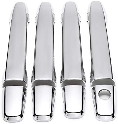 FeLiCia 8pcs Set ABS Chrome 4 Door Handles Covers For Mitsubishi Outlander Lancer Sedan Evo