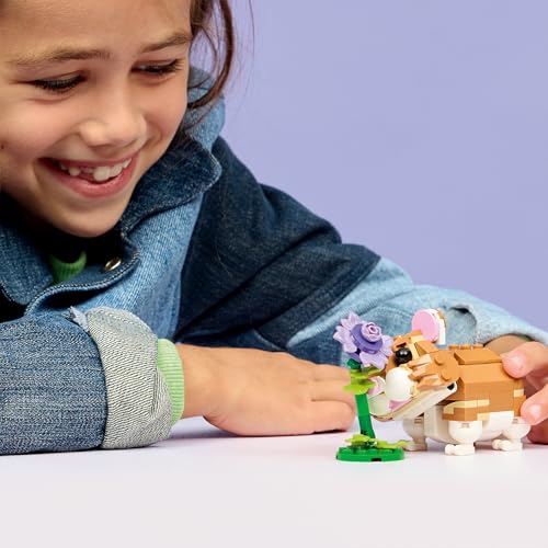 LEGO Creator 3-in-1-Set Niedlicher Hamster mit Blume - Kinderspielzeug mit Tierfigur - Hamster Konstruktionsspielzeug - Mint Spielzeug mit 3 Bauoptionen - Geschenk für Jungen und Mädchen - 31376 10