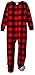 Komar Kids Big Boys' Buffalo Check Blanket Sleeper, Red Check, Medium