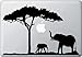 Mom and Baby Elephant Design 2 - Macbook or Laptop Decal Sticker