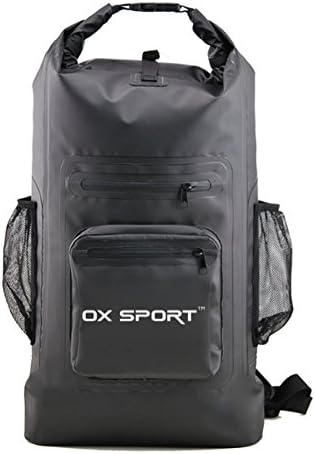 Dry Bag Backpack Waterproof 30L - Large Roll Top Backpack for Kayaking / Camping / Boating / Snowboarding / Water Sports / Backpacking