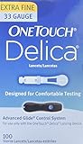 OneTouch Delica Lancets 100 Each ( Pack of 2)