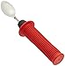 Sammons Preston - 58935 Pediatric Sure Hand Bendable Youth Spoon, Angled Spoon Bends for Customized Eating, Comfortable Built-Up Red Handle Grip Spoon, Stable Non-Slip Grip, Adaptive Spoon for Children