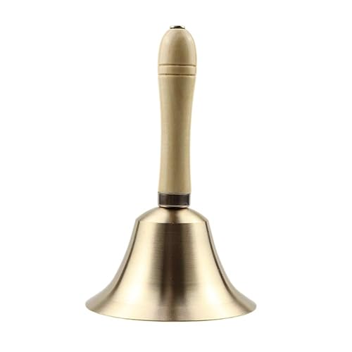 Sopcone Hand Bell Extra Loud Solid Brass Call Bell Handbells with