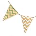 Amandir 1 PCS Natural Hessian Burlap Wedding Party Decorations Bunting Banner,90 Inch, Z-Colourful