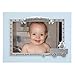Malden International Designs Boy Oh Boy Juvenile Blue with Silver Metal Border Picture Frame, 4x6, Blue