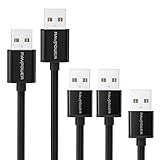 RAVPower 5-Pack Android Cable Micro USB Cable Charging Cord for Portable charger, Charging Station (1ft 3ftx2 6ft 10ft)—Not For iPhone