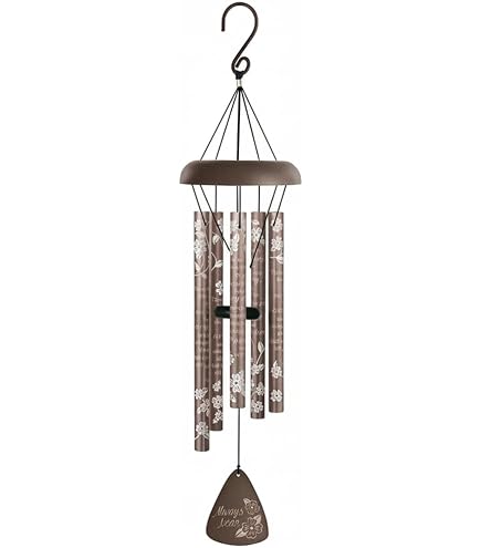 Carson Home Accents Black Sonnet God Has You Wind Chime, 21-inch Le