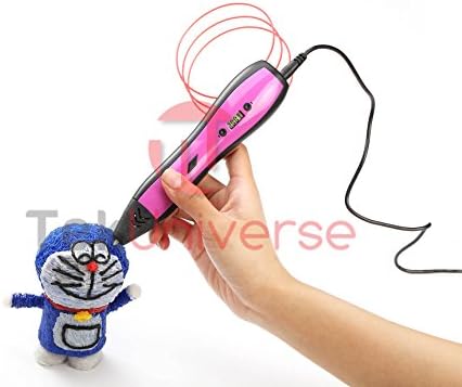 DreamCreator 3D Printing Pen - The Ultimate Creative 3D Doodling &amp; Drawing Pen For Kids &amp; Adults - Bring Your Ideas To Life Instantly With 3D Modeling - 4 Color Filament Included Free (Purple)
