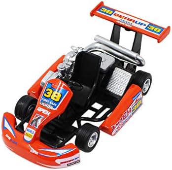 Tootpado Die-Cast F1 Model Toy Car 5 Inch Long Pull Back Formula One Sports Car - Orange (1TNG411)