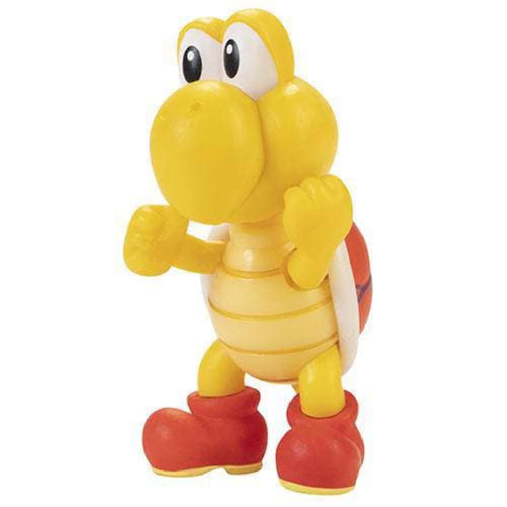Nintendo Red Koopa Troopa Figure, 2.5" / 6cm Posable Articulated Action Figure, Perfect for Kids and Collectors