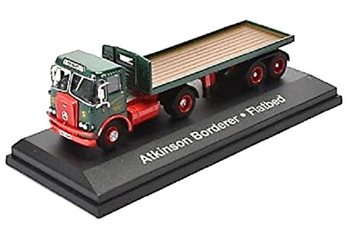 atlas editions eddie stobart Atkinson Borderer with flatbed trailer Stobart vehicle 1:76 scale diecast model