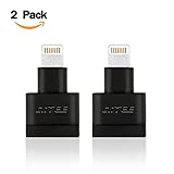 Aitee Lightning Dock Extender Adapter Connect to iPhone7/6/6s/6sPlus/5/5s/iPad for Lifeproof/Outter box, Lightning 8pin Male to Female Dock extender Charging Sync Transmitting Data (Black)