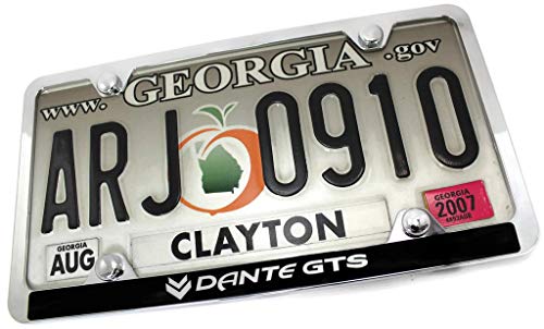 Air Force Retired Slim ABS Plastic License Plate Tag Frame Mirror Chrome Cap (Certified Refurbished)