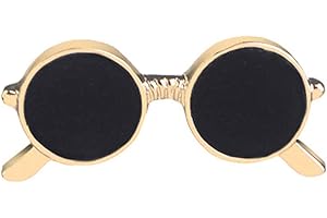 Brooch Pin, Sunglasses Men's Badge Brooch Pin Lapel Pin Bag Shirt Suit Wedding Groom Gift - Golden Useful and Professional