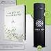 Multi-Purpose Travel Mug and Tumbler by Here & Now Supply Co. | Tea Infuser Water Bottle | Fruit Infused Flask | Hot & Cold Double Wall Stainless Steel Coffee Thermos (Zen Black)