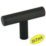 Cosmas 305ORB Oil Rubbed Bronze Cabinet Hardware Euro Style T Bar Knob - 2