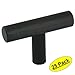 Cosmas 305ORB Oil Rubbed Bronze Cabinet Hardware Euro Style T Bar Knob - 2