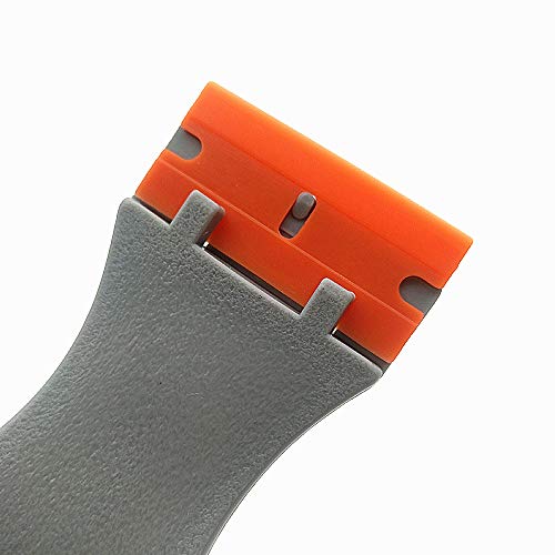GUGUGI Plastic Razor Scrapers Drywall Scrapers Tile Knife with 10 PCS 1.5 inch Refillable Double Edge Plastic Razor Blades Ideal for Auto Window Tint, Vehicle Vinyl Wrap, Decal Sticker Removing - Thumbnail 5