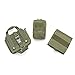 PETVINS Tactical Dog Molle Vest Harness K9 Adjustable Outdoor Training Service Camouflage Harness with 3 Detachable Pouches Army Green Size L