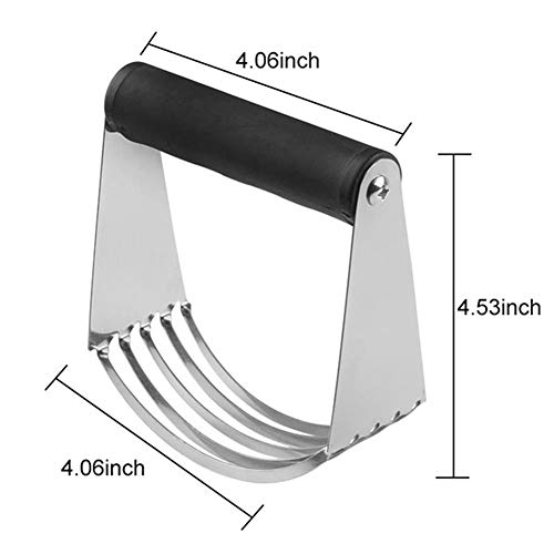 Dough Blender Professional Stainless Steel Bladed Pastry Cutter Professional Baking Dough Blender with Blades