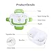 VECH Electric Lunch Box - 110v Heated Lunch Box - Electric Heating Lunch Box Food Heater Warming Bento Box for Home & Office Use (Orange)