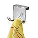iDesign Axis Over The Cabinet Hook for Dish Towel and Oven Mits, Chrome